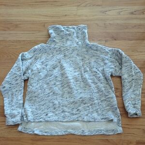 J. Crew Cream And Gray Heather Sweatshirt